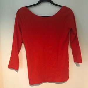 cotton linen j crew tee